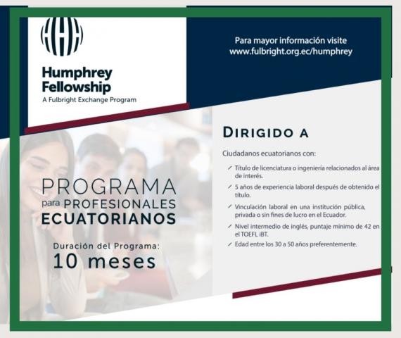 Programa Hubert H. Humphrey para profesionales ecuatorianos