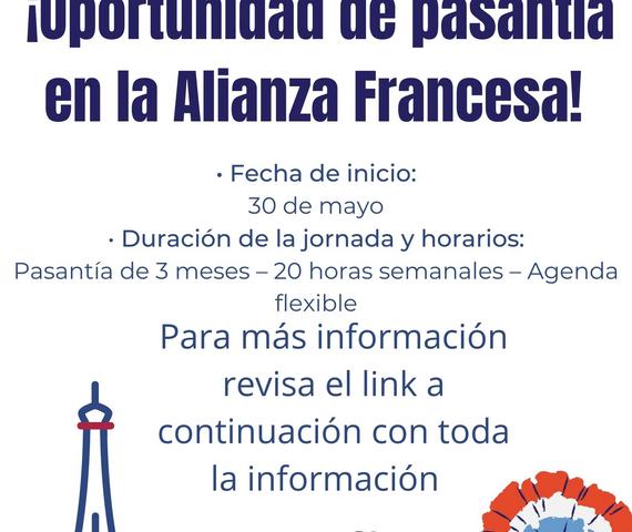Oportunidad de Pasantía en la Alianza Francesa Cuenca