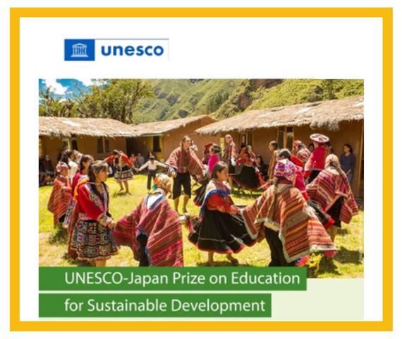 Premio UNESCO – Japón de Educación para el Desarrollo Sostenible